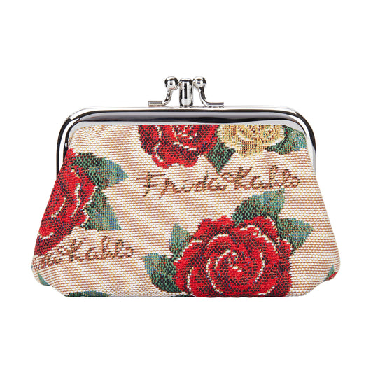 Frida Kahlo Rose Frame Purse with Clasp