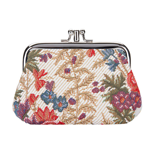 FRMP-FLMD | FLOWER MEADOW COIN CLASP FRAME PURSE WALLET - www.signareusa.com