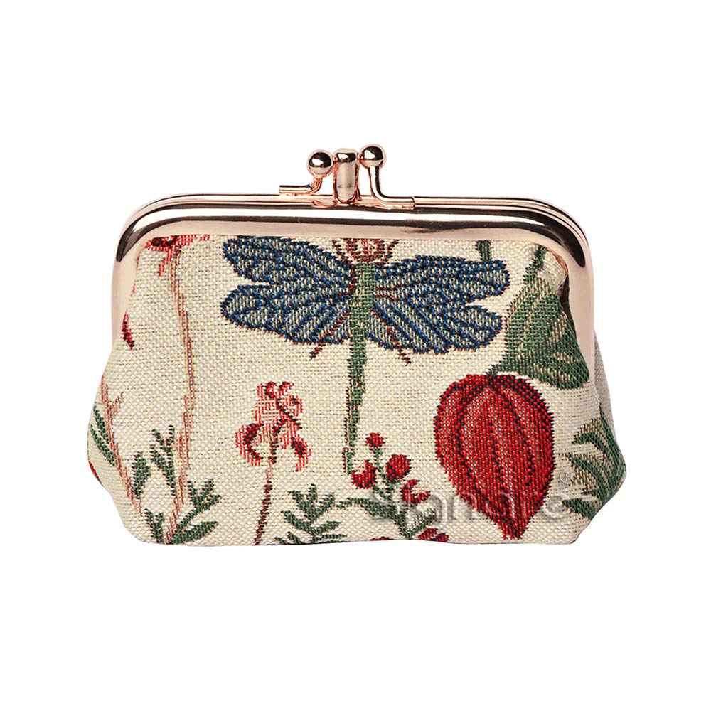 FRMP-MGD | MORNING GARDEN COIN CLASP FRAME PURSE WALLET - www.signareusa.com