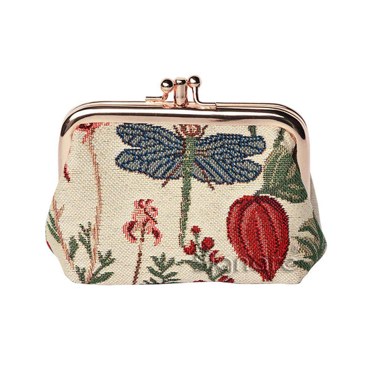 FRMP-MGD | MORNING GARDEN COIN CLASP FRAME PURSE WALLET - www.signareusa.com