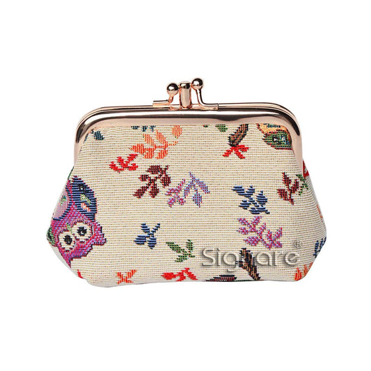 FRMP-OWL | OWL COIN CLASP FRAME PURSE WALLET - www.signareusa.com