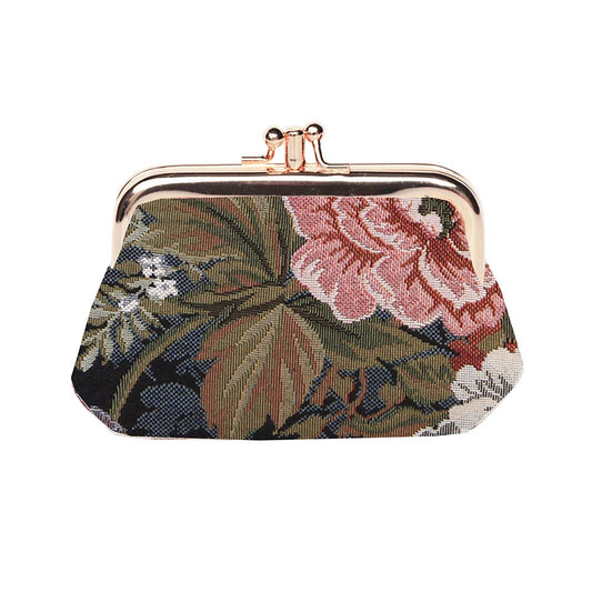 FRMP-PEO | PEONY COIN CLASP FRAME PURSE WALLET - www.signareusa.com