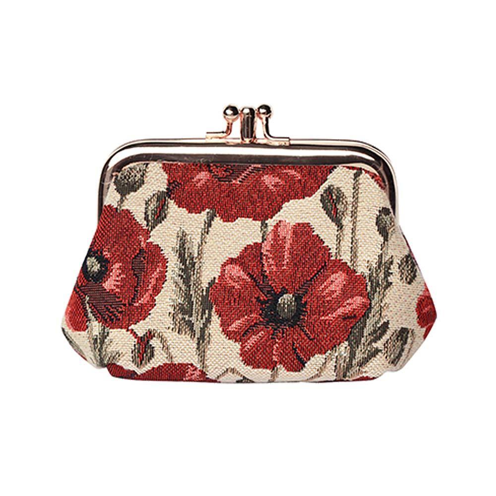 FRMP-POP | POPPY COIN CLASP FRAME PURSE WALLET - www.signareusa.com