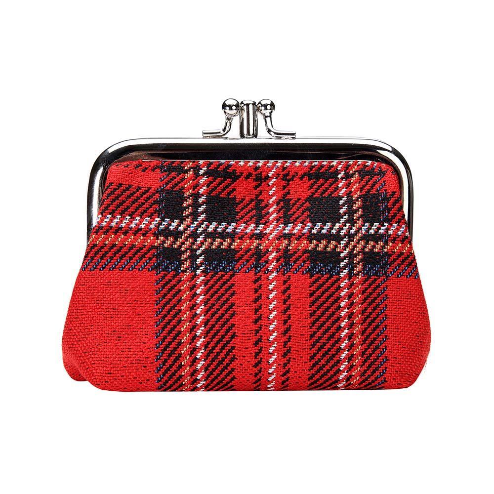 FRMP-RSTT | ROYAL STEWART TARTAN COIN CLASP FRAME PURSE WALLET - www.signareusa.com