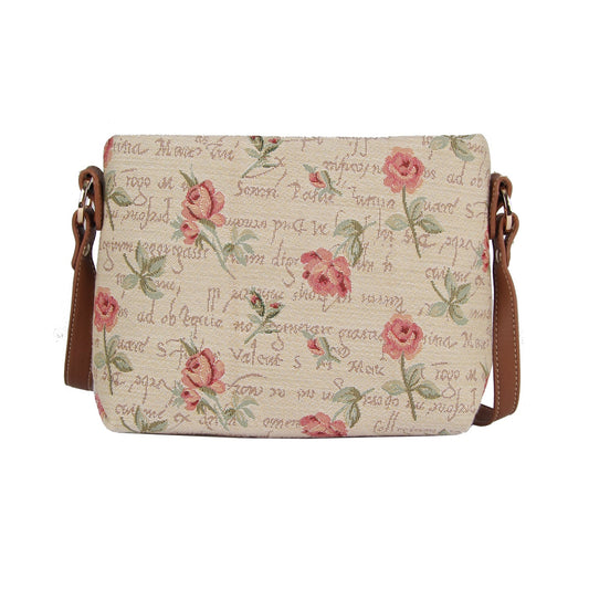 XB02-RSPK | ROSE PINK FLORAL CROSS BODY BAG PURSE HANDBAG - www.signareusa.com