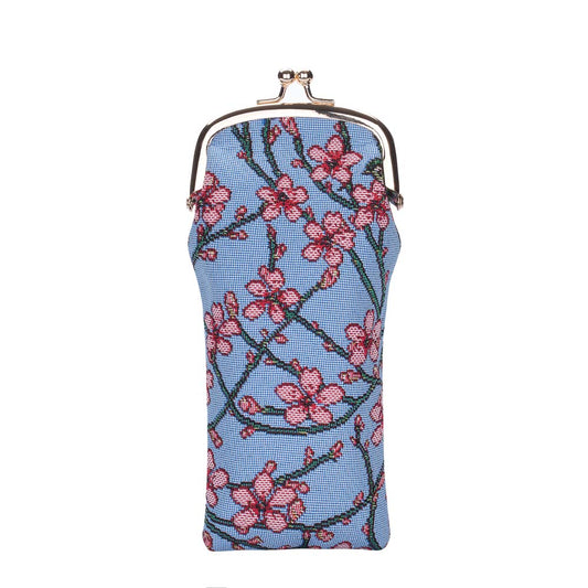 GPCH-BLOS | ALMOND BLOSSOM AND SWALLOW GLASSES SUNGLASSES POUCH CASE - www.signareusa.com