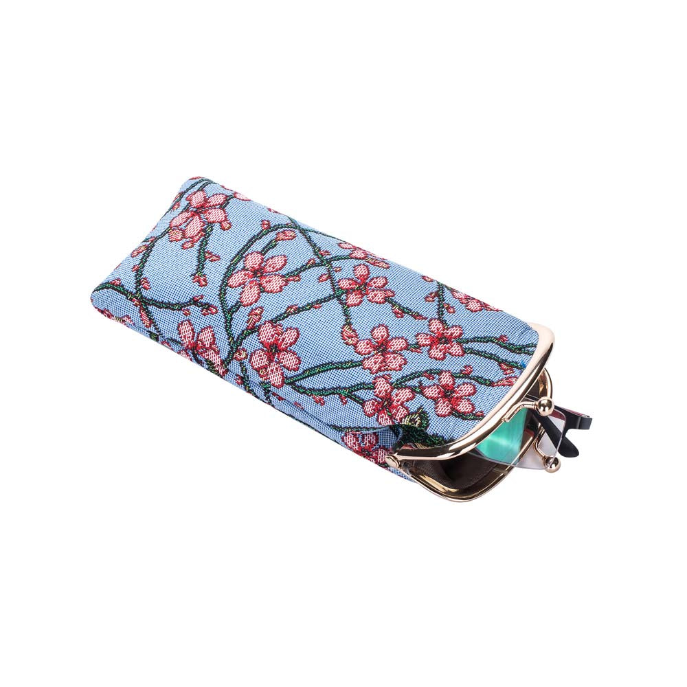 GPCH-BLOS | ALMOND BLOSSOM AND SWALLOW GLASSES SUNGLASSES POUCH CASE - www.signareusa.com