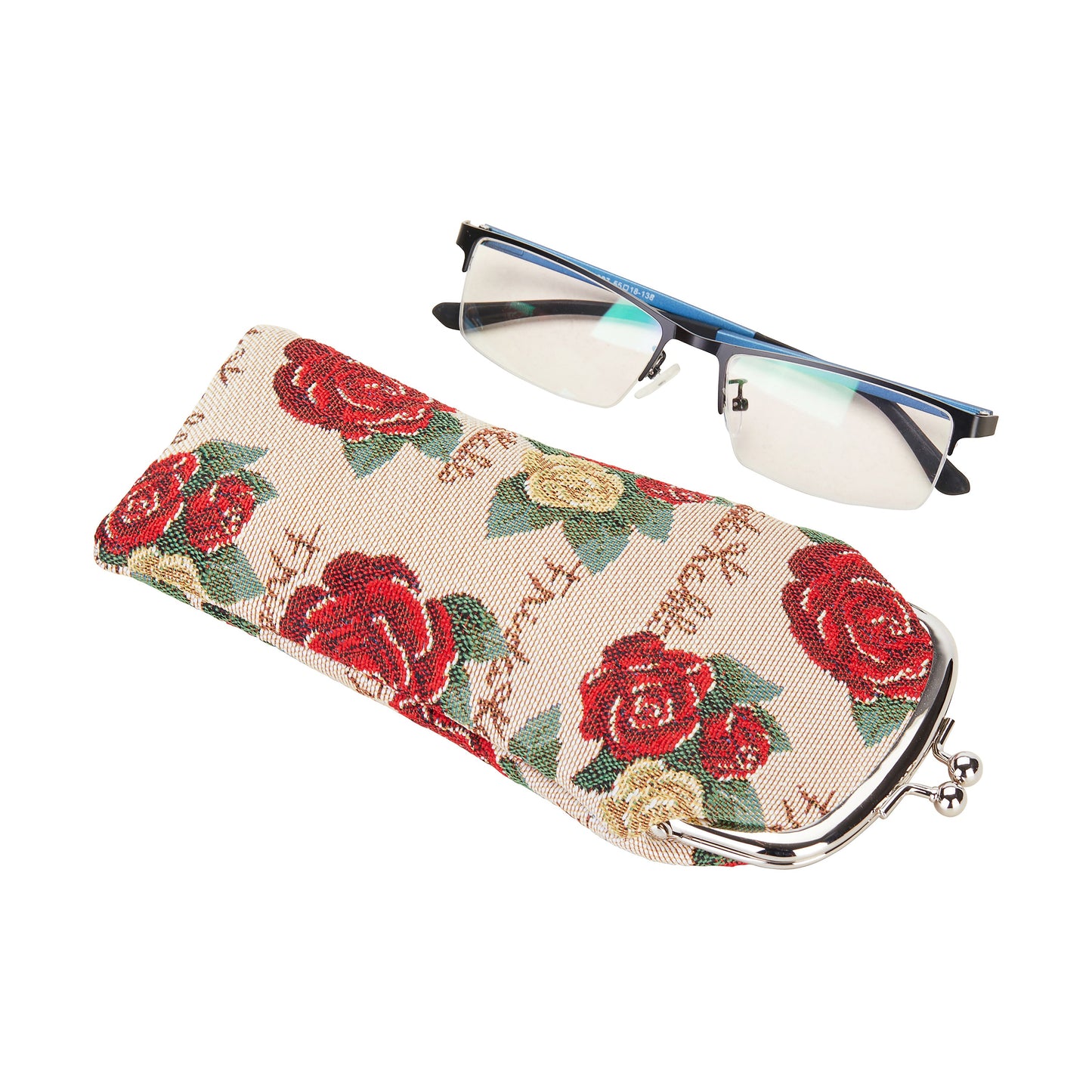 Frida Kahlo Rose Glasses Pouch/ Case