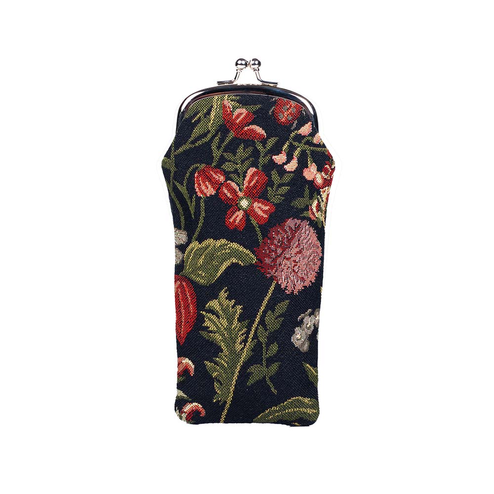 Morning Garden Black Glasses Pouch/ Case