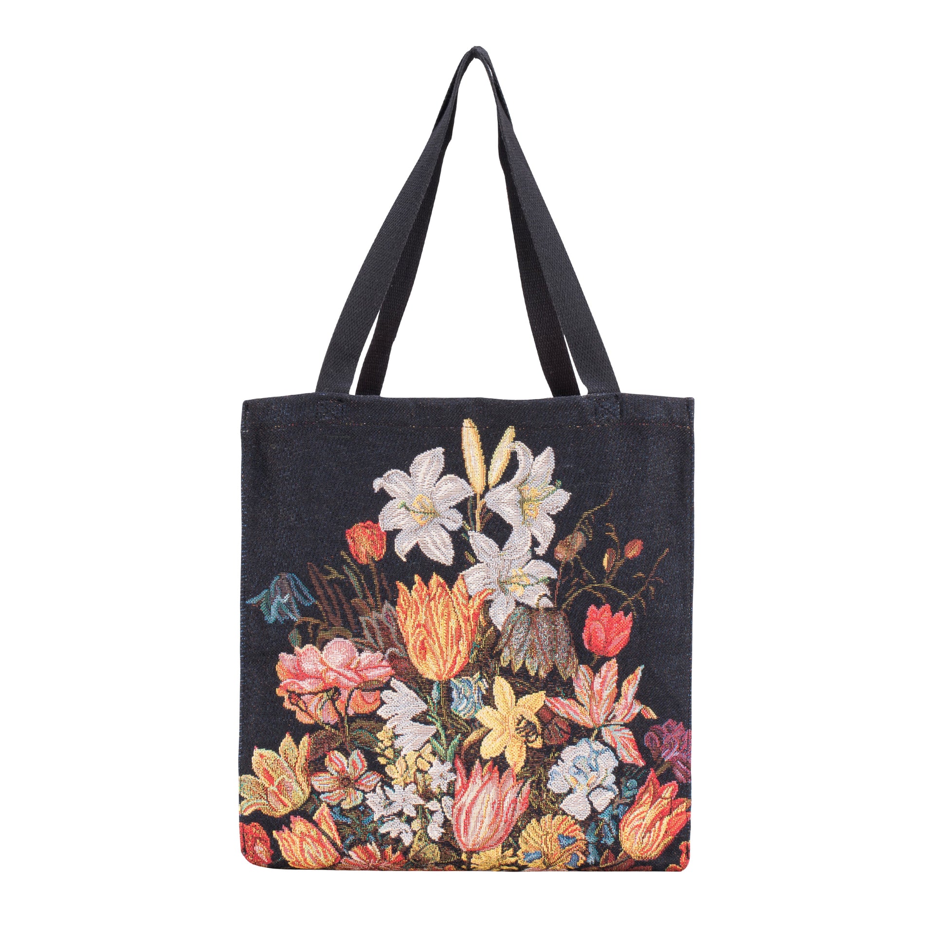 GUSS-ART-AB-STILL | A Still Life of Flowers in a Wan-Li Vase Foldable Gusset Bag - www.signareusa.com