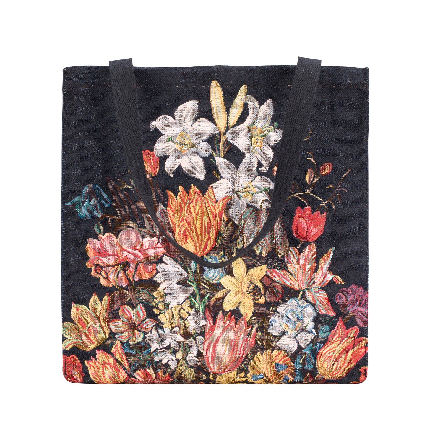 GUSS-ART-AB-STILL | A Still Life of Flowers in a Wan-Li Vase Foldable Gusset Bag - www.signareusa.com