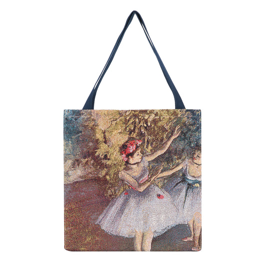 GUSS-ART-ED-BLR2 | EDGAR DEGAS BALLERINA Foldable Gusset Shopping Bag - www.signareusa.com