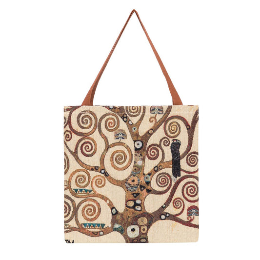 GUSS-ART-GK-TREE | Klimt Tree of Life Foldable Gusset Shopping Bag - www.signareusa.com