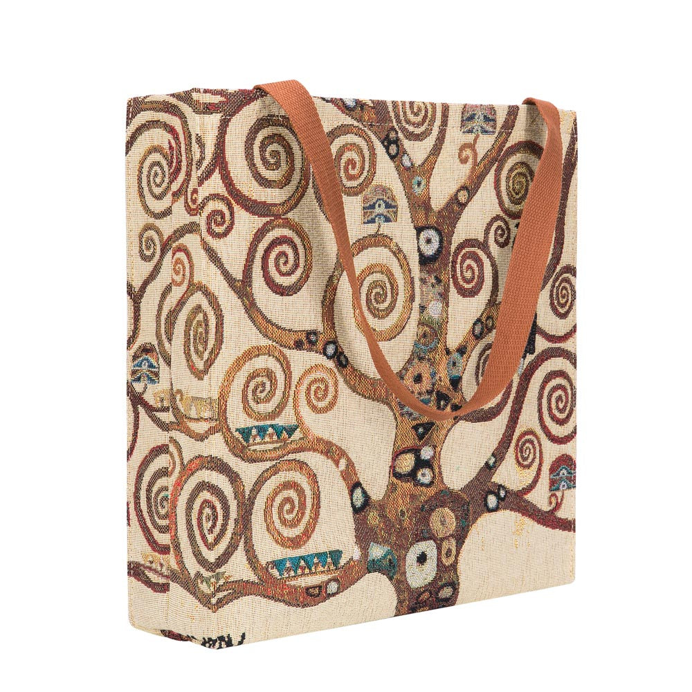 GUSS-ART-GK-TREE | Klimt Tree of Life Foldable Gusset Shopping Bag - www.signareusa.com