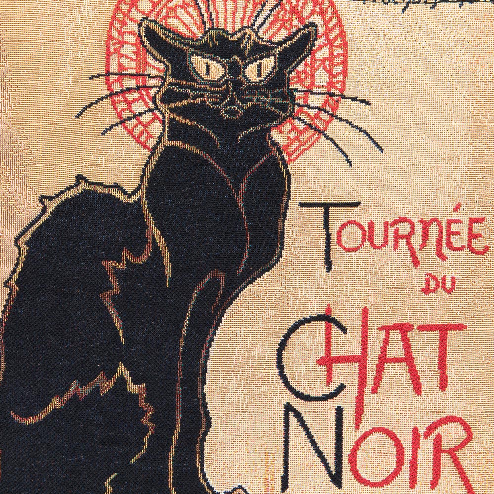 GUSS-ART-TS-CHAT | Steinlen Tournee du Chat Noir Foldable Gusset Shopping Bag - www.signareusa.com