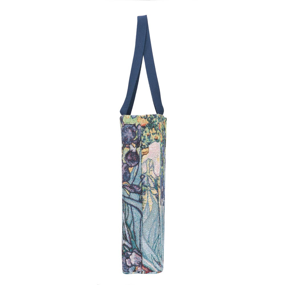 GUSS-ART-VG-IRIS | Van Gogh Iris Foldable Gusset Shopping Bag - www.signareusa.com