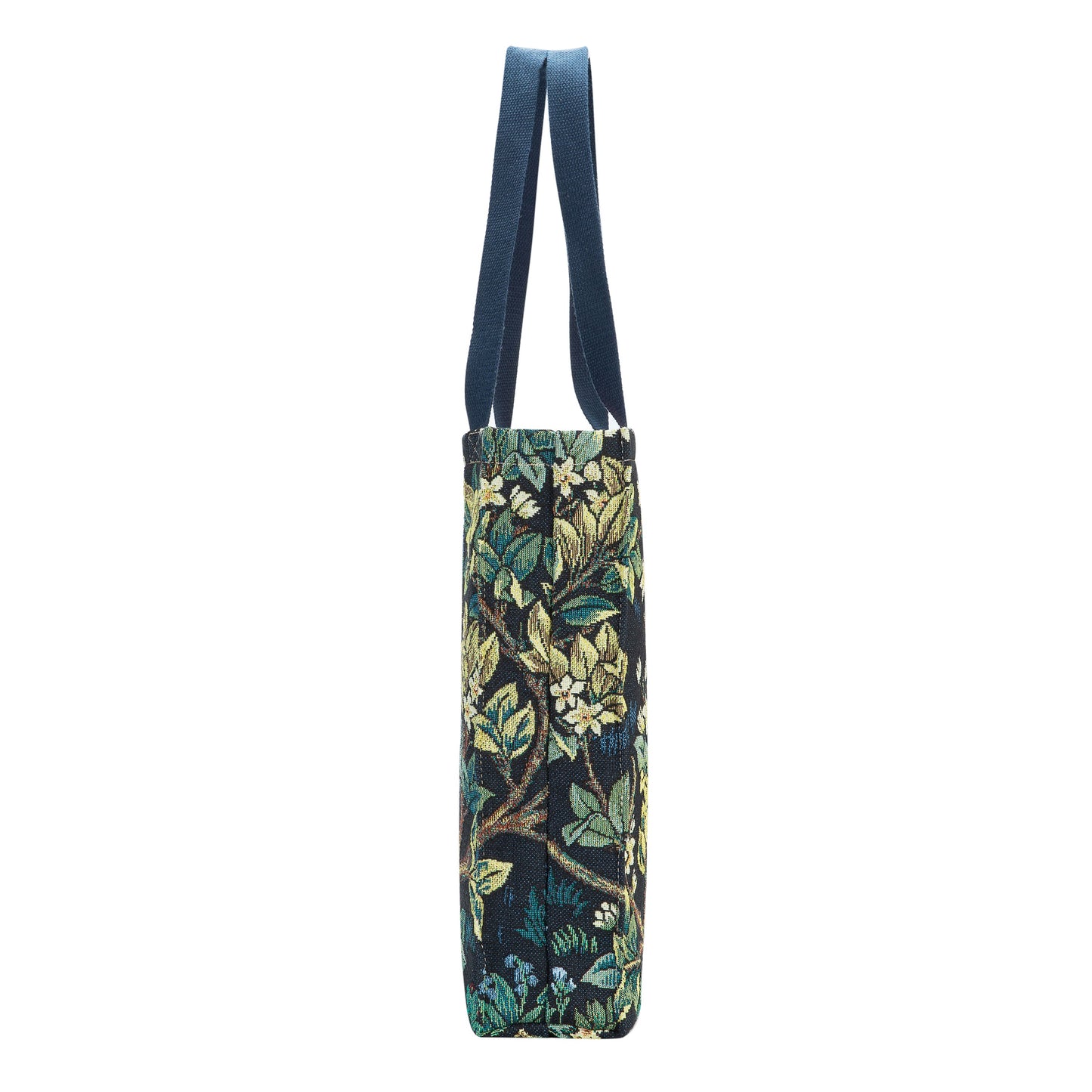 GUSS-ART-WM-TLBL | William Morris Tree of Life Blue Foldable Gusset Shopping Bag - www.signareusa.com