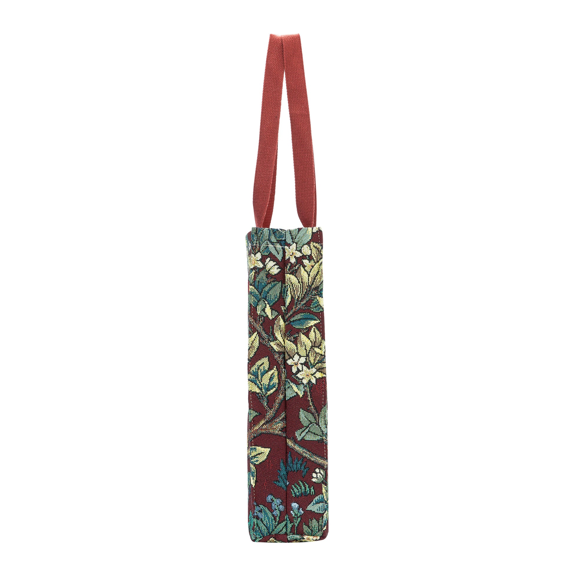 GUSS-ART-WM-TLRD | William Morris Tree of Life Red Foldable Gusset Shopping Bag - www.signareusa.com