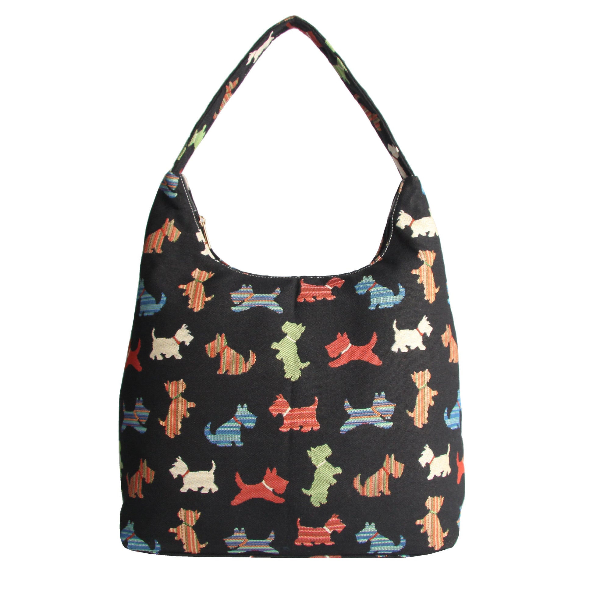 HOBO-SCOT | SCOTTIE DOG HOBO HANDBAG SHOULDER BAG - www.signareusa.com