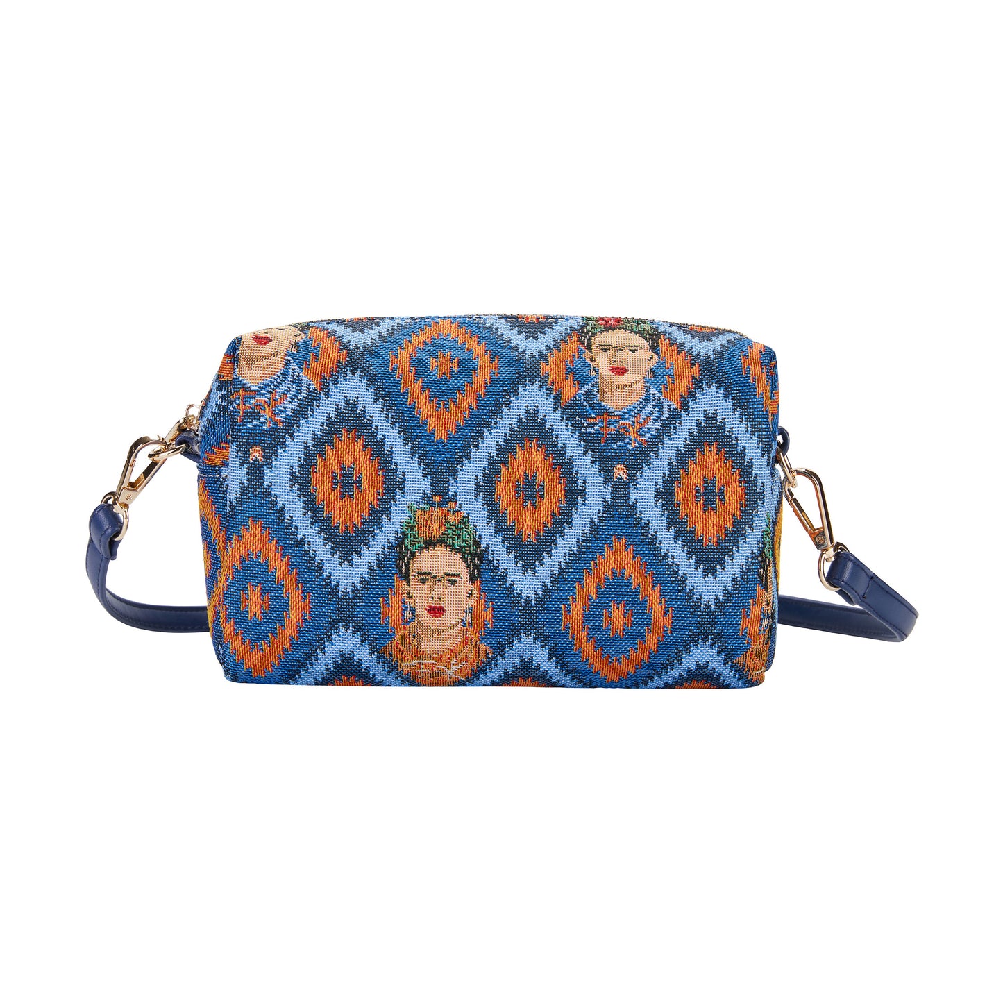 Frida Kahlo Icon Blue Hip Length Shoulder Bag