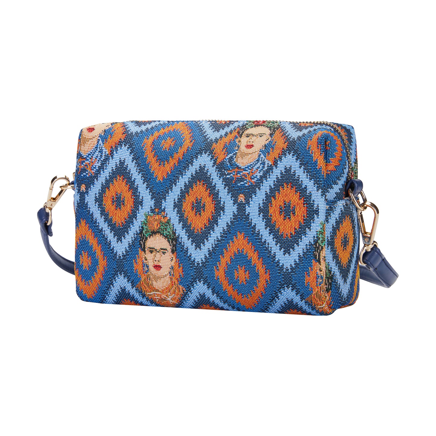 Frida Kahlo Icon Blue Hip Length Shoulder Bag