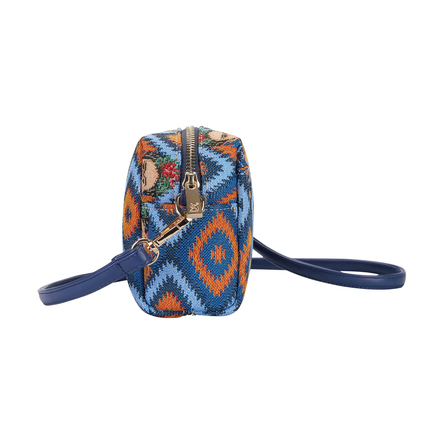 Frida Kahlo Icon Blue Hip Length Shoulder Bag