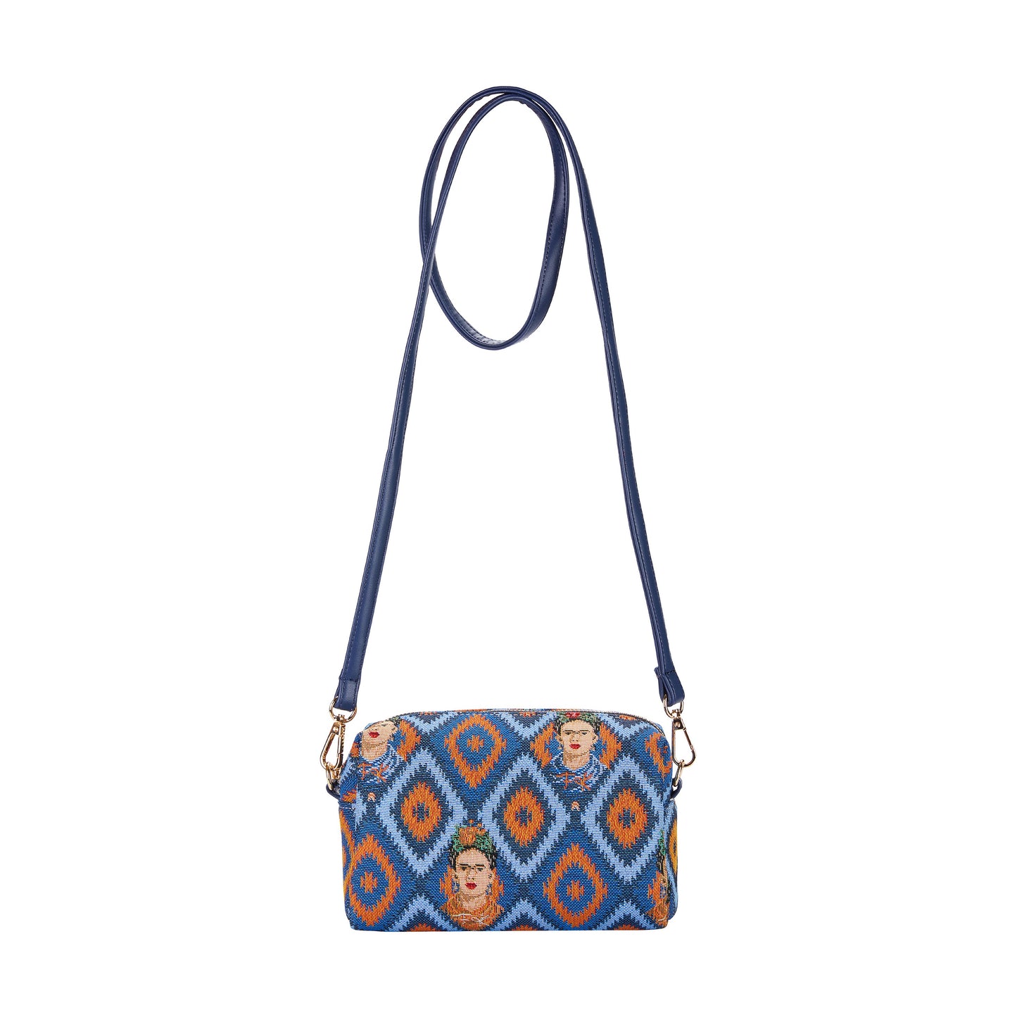 Frida Kahlo Icon Blue Hip Length Shoulder Bag