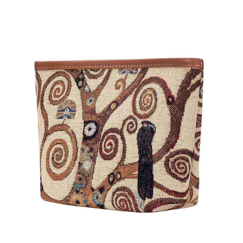 MAKEUP-ART-GK-TREE | GUSTAV KLIMT TREE OF LIFE MAKE UP COSMETIC BAG - www.signareusa.com