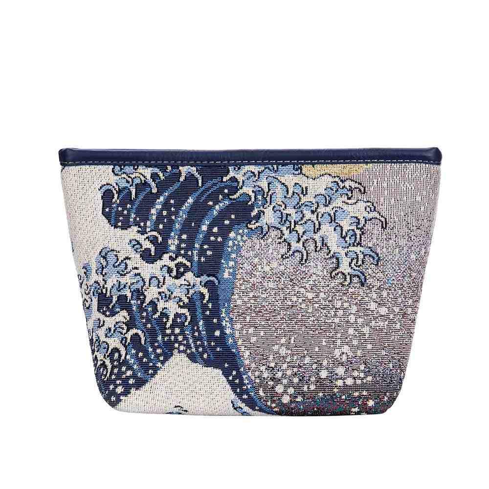 MAKEUP-ART-JP-WAVE | HOKUSAI GREAT WAVE OFF KANAGAWA  MAKE UP COSMETIC BAG - www.signareusa.com