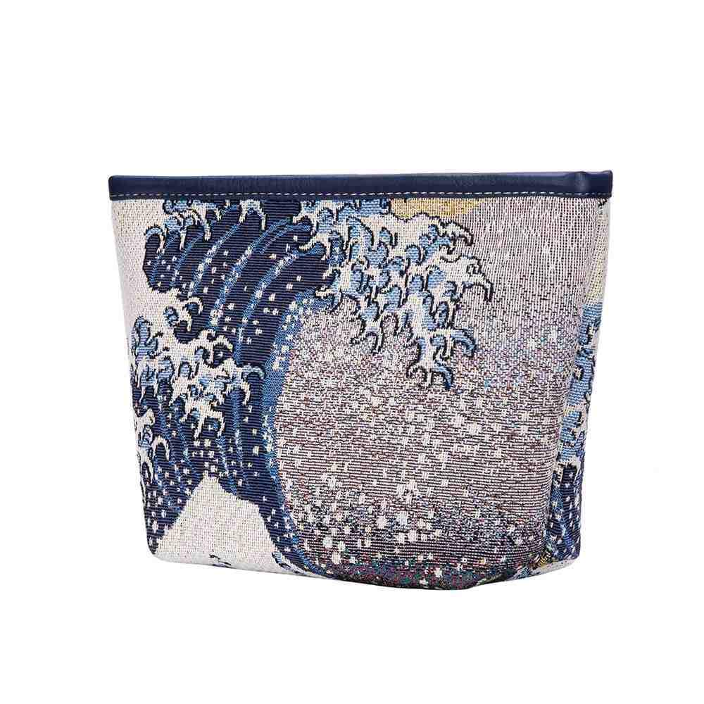 MAKEUP-ART-JP-WAVE | HOKUSAI GREAT WAVE OFF KANAGAWA  MAKE UP COSMETIC BAG - www.signareusa.com