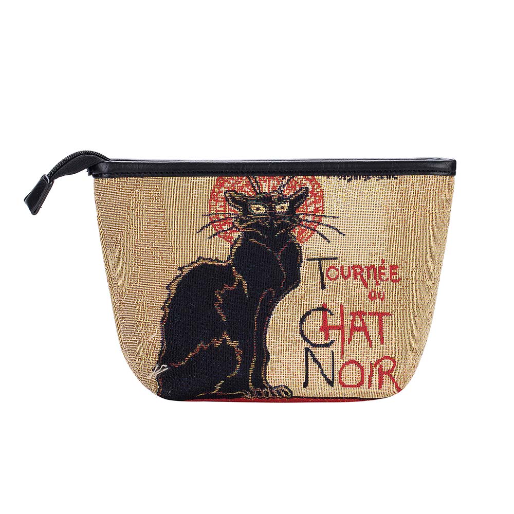 MAKEUP-ART-TS-CHAT | Steinlen Tournee du Chat Noir  MAKE UP COSMETIC BAG - www.signareusa.com