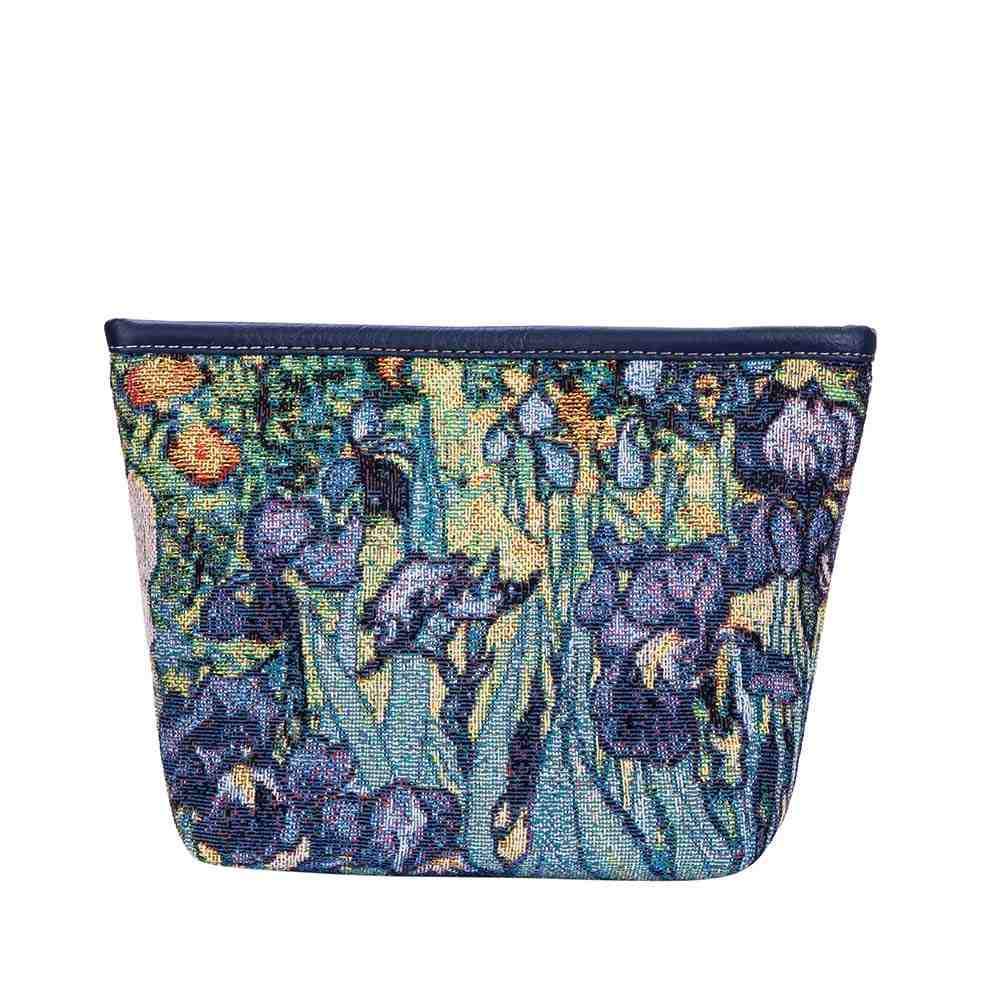 MAKEUP-ART-VG-IRIS | VAN GOGH IRIS  MAKE UP COSMETIC BAG - www.signareusa.com