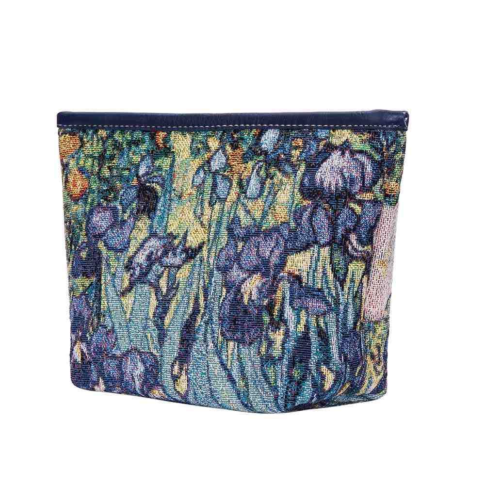 MAKEUP-ART-VG-IRIS | VAN GOGH IRIS  MAKE UP COSMETIC BAG - www.signareusa.com