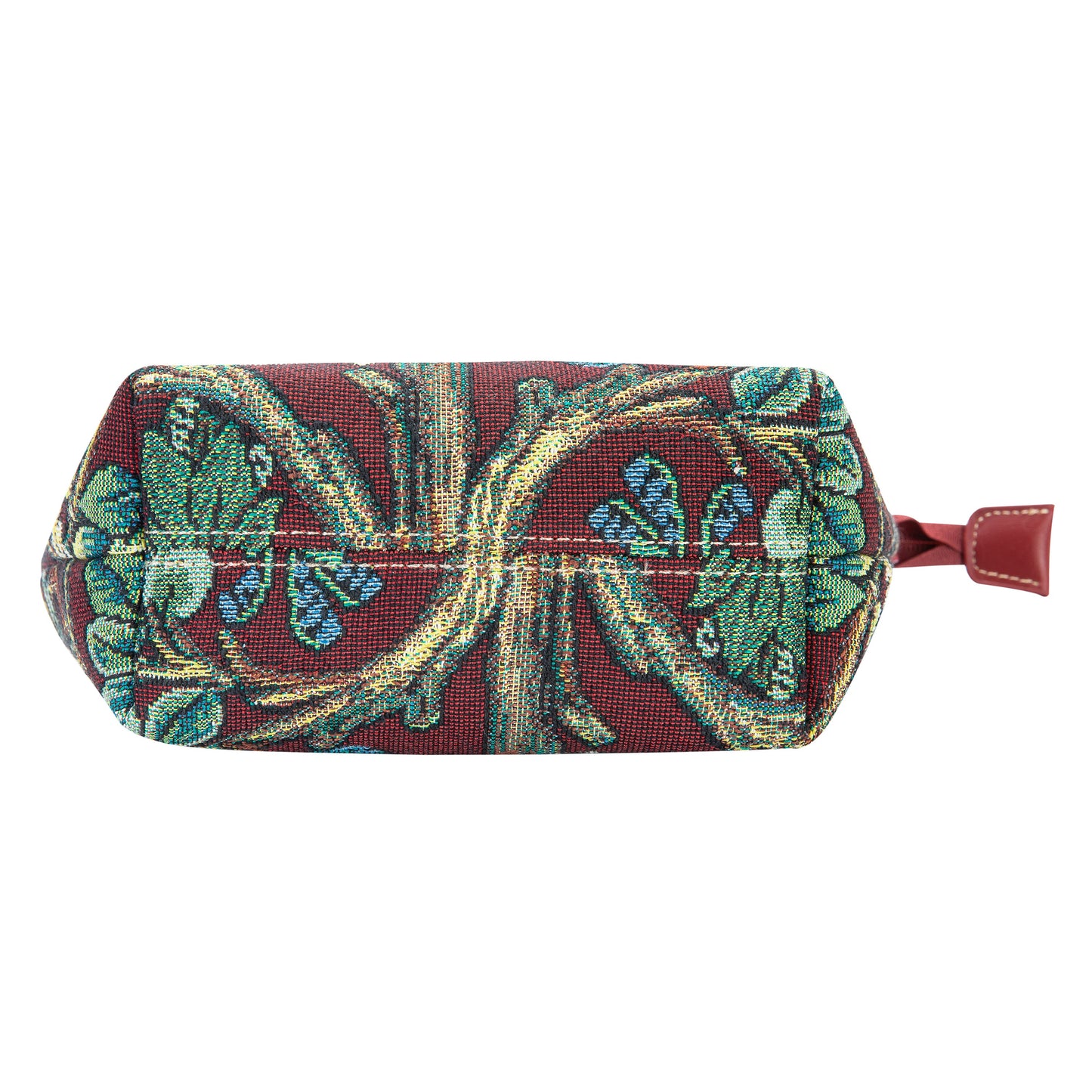 MAKEUP-ART-WM-TLRD | WILLIAM MORRIS TREE OF LIFE RED  MAKE UP COSMETIC BAG - www.signareusa.com