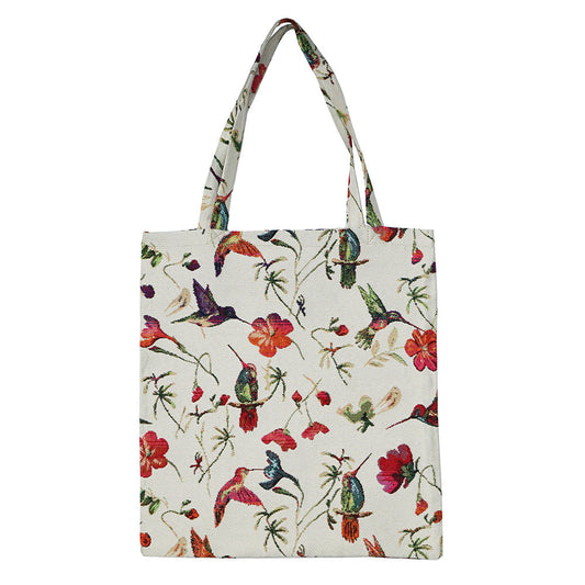 MECO-HUMM | HUMMINGBIRD MEDIUM ECO REUSABLE GROCERY TOTE BAG - www.signareusa.com