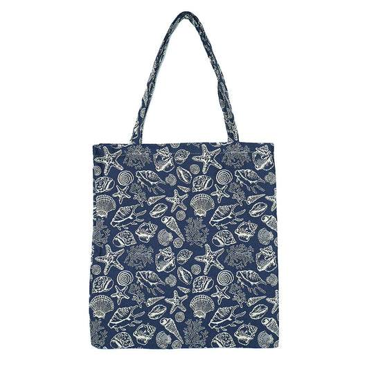 MECO-SHELL | SEA SHELL MEDIUM ECO REUSABLE GROCERY TOTE BAG - www.signareusa.com