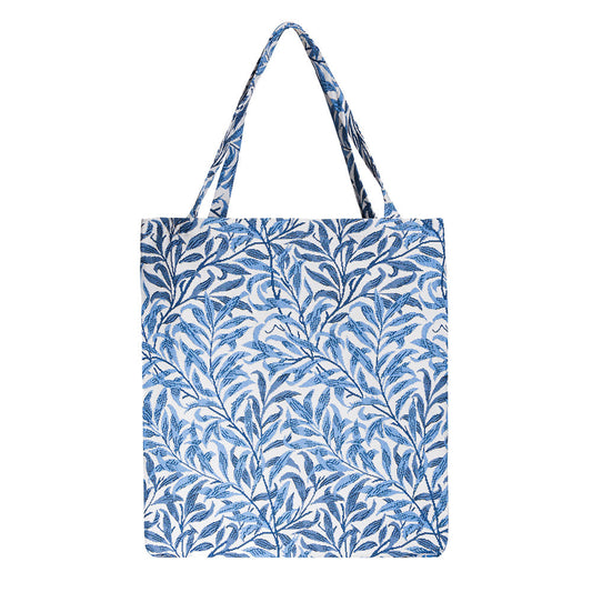 MECO-WIOW | WILLIAM MORRIS WILLOW BOUGH MEDIUM ECO REUSABLE GROCERY TOTE BAG - www.signareusa.com