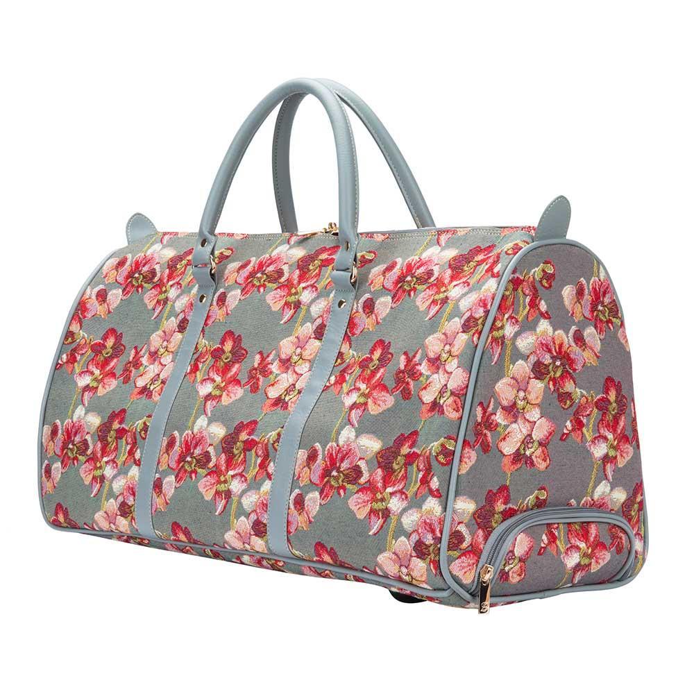 PULL-ORC | ORCHID PULL HOLDALL TRAVEL BAG SUITCASE CARRY ON WHEELS - www.signareusa.com