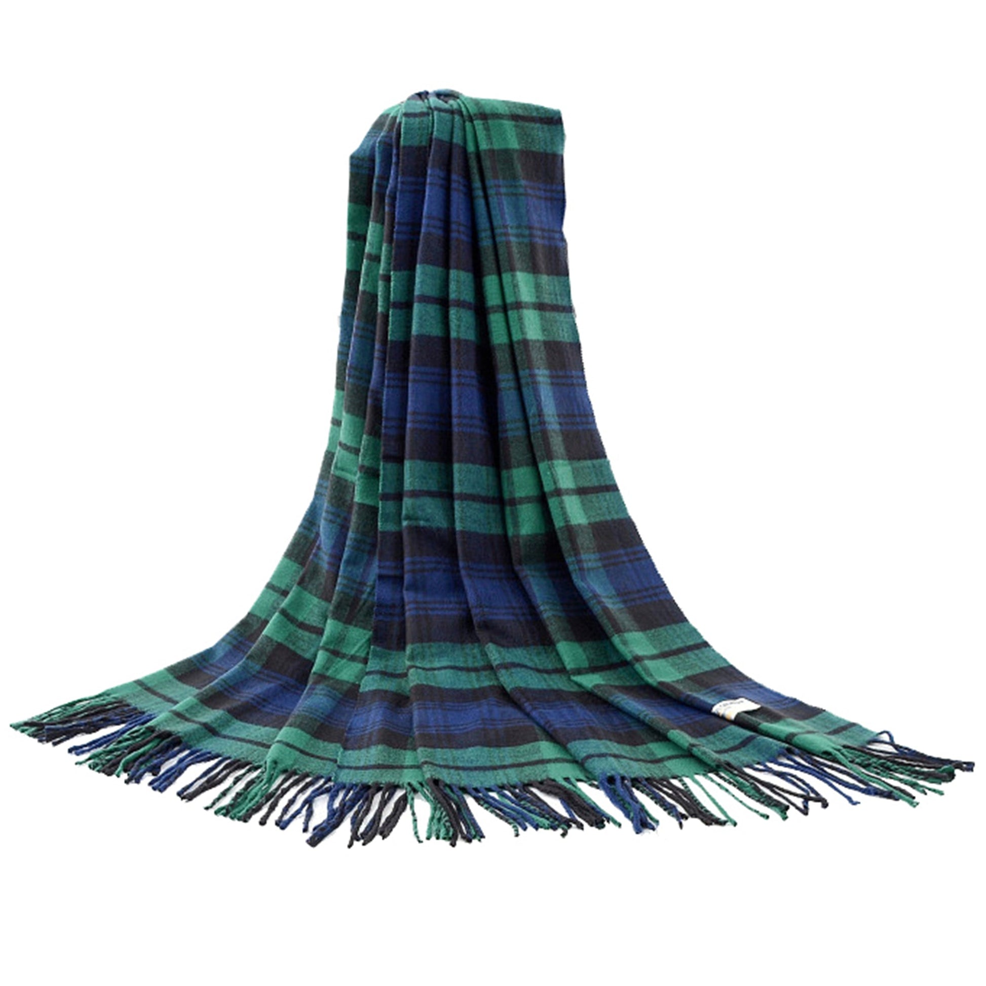 SC-TTN-BKWAT | Black Watch Tartan Plaid Scarf Shawl - www.signareusa.com