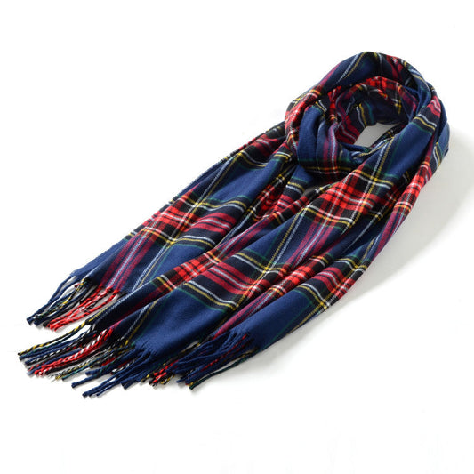 SC-TTN-NVST | Navy Royal Stewart Tartan Plaid Scarf Shawl - www.signareusa.com