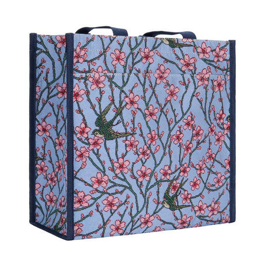 SHOP-BLOS | ALMOND BLOSSOM AND SWALLOW SHOPPER BAG - www.signareusa.com