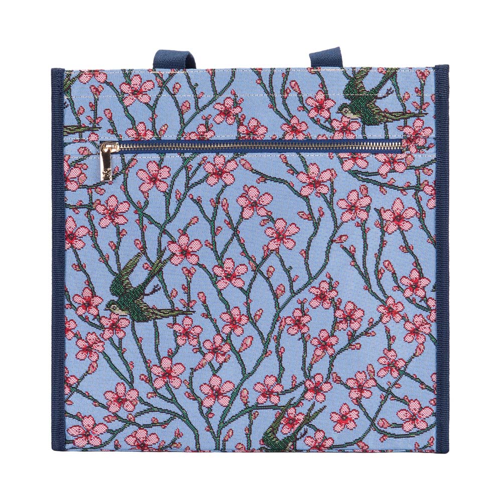 SHOP-BLOS | ALMOND BLOSSOM AND SWALLOW SHOPPER BAG - www.signareusa.com