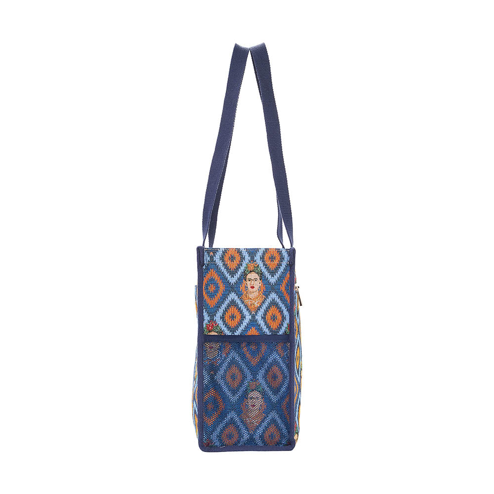 Frida Kahlo Icon Blue Shopper Bag