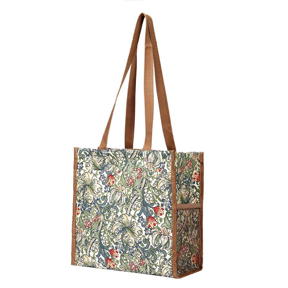 SHOP-GLILY | WILLIAM MORRIS GOLDEN LILY SHOPPER BAG - www.signareusa.com