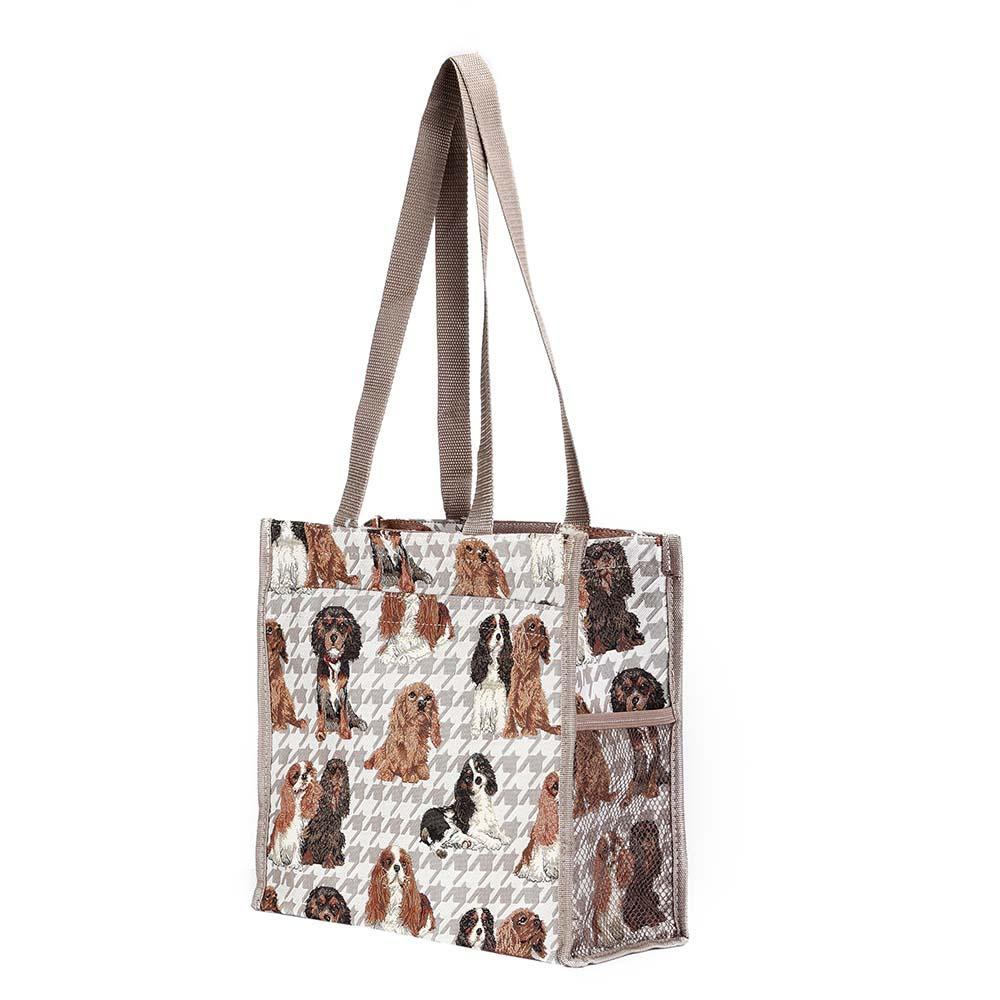 SHOP-KGCS | KING CHARLES CAVALIER SPANIEL DOG SHOPPER BAG - www.signareusa.com