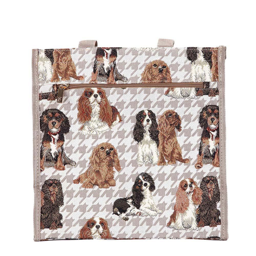 SHOP-KGCS | KING CHARLES CAVALIER SPANIEL DOG SHOPPER BAG - www.signareusa.com