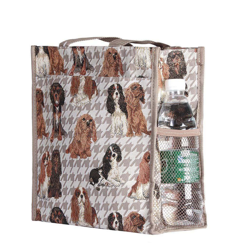 SHOP-KGCS | KING CHARLES CAVALIER SPANIEL DOG SHOPPER BAG - www.signareusa.com