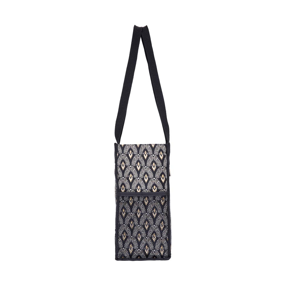 SHOP-LUXOR | BLACK AND WHITE LUXOR SHOPPER BAG - www.signareusa.com