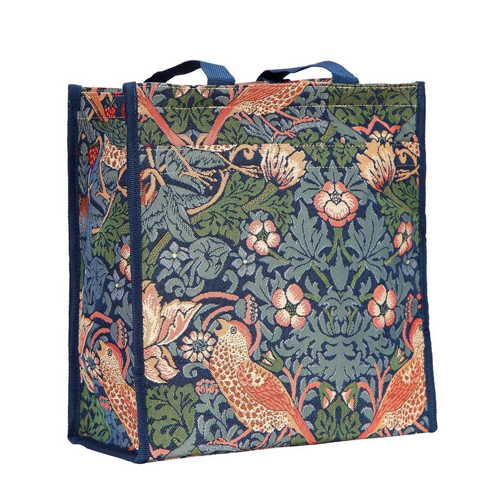 SHOP-STBL | WILLIAM MORRIS STRAWBERRY THIEF BLUE SHOPPER BAG - www.signareusa.com