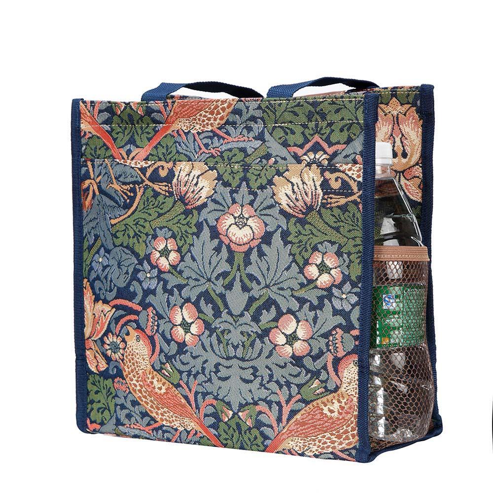 SHOP-STBL | WILLIAM MORRIS STRAWBERRY THIEF BLUE SHOPPER BAG - www.signareusa.com